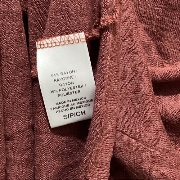 𝅺Bobeau Sleeveless Crewneck Tank Small Side Tie Rust 🌟 - Picture 6 of 6